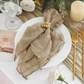50 Pack Cheesecloth Napkins 20"x20" Nude Gauze Boho Bulk Napkins by Xiomot