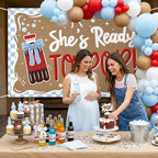 Lofaris Shes Ready to Pop Baby Shower Balloon Garland Banner Kit - Image 4
