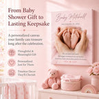 TWING Custom Baby Keepsake Birth Stats Photo Print Wall Decor, 24 X 36 in - Image 6