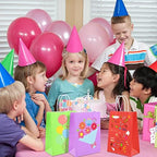 XPCARE 100Pcs Paper Gift Bags 6.3x3.15x8.66'' Kraft Paper Party Favor Bags - Image 2