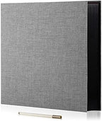 Large Photo Album Self Adhesive for 4x6 8x10 Magnetic Scrapbook Album DIY 60 Black Sticky Pages Linen Cover Photo Album(Grey) by HoneyTolly