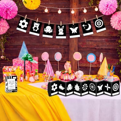 Sinload 57 Pcs Baby DIY High Contrast Card Games Set, Black,White - Image 6