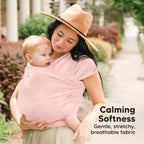 KeaBabies Baby Wrap Carrier, All in 1 Original Baby Carrier (Dusty Pink) - Image 3