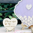 Personalized Seashell Guest Book Alternative, Beach Wedding Drop Box - Image 3