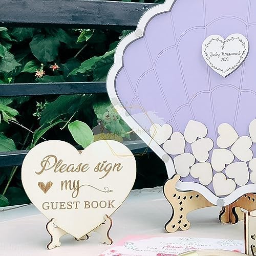 Personalized Seashell Guest Book Alternative, Beach Wedding Drop Box - Image 3