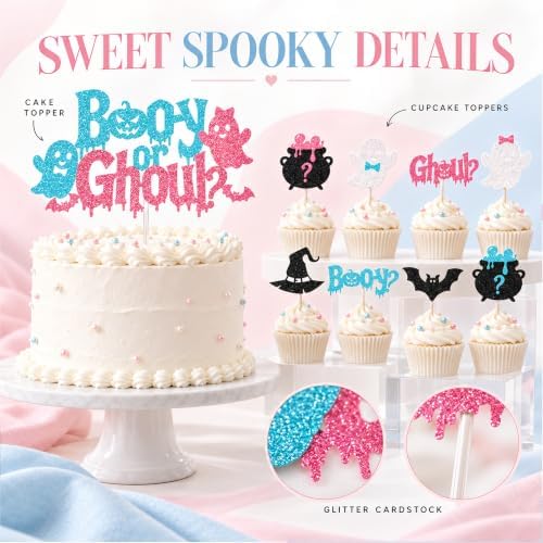 Halloween Gender Reveal Party Decorations,Booy Or Ghoul Gender Reveal Decor - Image 7