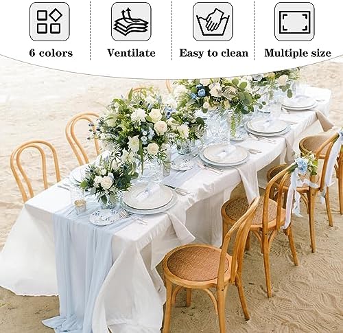Fitable 6 Pack White Table Cloths 70x108 Inch for 6 Foot Rectangle Tables - Image 6