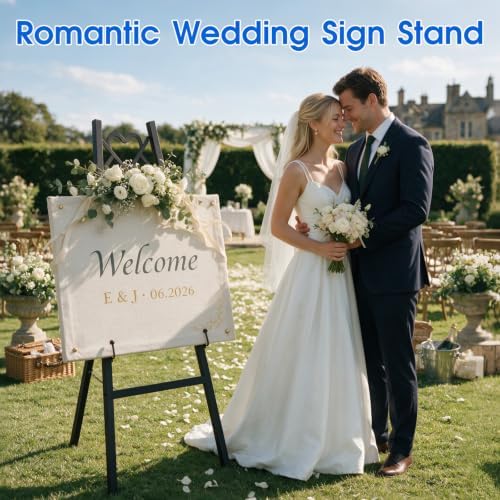 47'' Easel Stand for Wedding Sign Heavy Duty Display for Art - Image 2