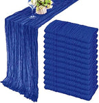 35x120 Inch Royal Blue Cheesecloth Table Runner Wedding Birthday Decor by Fivenl
