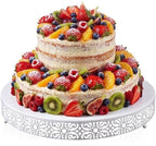 Wenqik 20 Inch Cake Stand Round Metal Cupcake by Wenqik