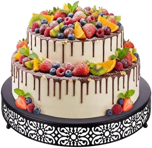 Wenqik 18 Inch Cake Stand Round Metal Cupcake by Wenqik