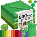 500 Sheets Green 4-Color Tissue Paper 20x20 Inch for Christmas Gift Bags by Qilery