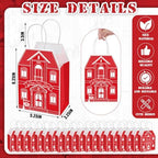Colarr 50 Pcs House Shaped Gift Bag Real Estate Agent Supplies, Red - Image 6