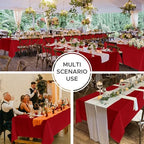 Fitable 8 Pack Red Tablecloths 70x120 Inch for 6-8 Ft Rectangle Tables - Image 2