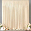 50x10FT Backdrop Curtains with Rod Pockets - Wrinkle Free Photo Stage Backdrop 10 Panels Curtains Drapes for Photography Wedding Party Baby Shower Decorations (Champagne) by Unknown