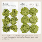 Auihiay 64Pcs Hydrangea Artificial Flowers Bulk, Faux Hydrangea Flowers - Image 7
