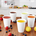 Turbo Bee 12 oz Disposable Paper Cups,270 Pack Paper Coffee Cups,Disposable Hot Drinking Cups - Image 4