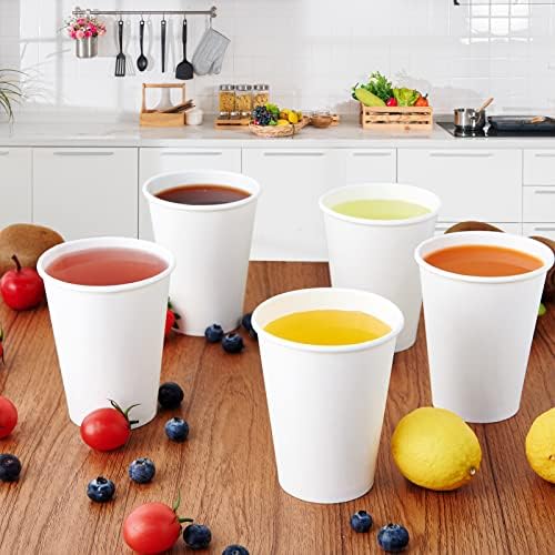 Turbo Bee 12 oz Disposable Paper Cups,270 Pack Paper Coffee Cups,Disposable Hot Drinking Cups - Image 4