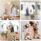 7.2FT, 6FT Wedding Arch Stand and Matching Cameo Brown Spandex Fitted Arch Backdrop Cover Set, Round Top Chiara Backdrop Stands and Covers for Birthday Party Baby Shower Arch Decor (Cameo Brown) - Image 7