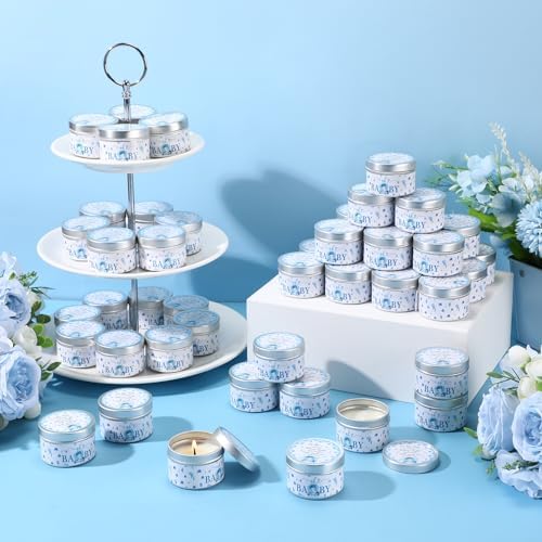 Threlaco 50 Pcs Baby Shower Candles, Party Favors, Elephant - Image 4