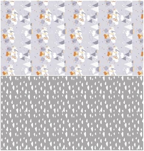 WRAPAHOLIC Jumbo Reversible Baby Shower Wrapping Paper - 30 Inch x 100 Feet Jumbo Roll - Grey Animal Design Neutral Baby Shower, Boys Girls Kids Birthday - Image 7