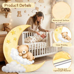 4ft Bear Baby Shower Decorations, Large Moon and Bear Cardboard Cutout Cute We Can Bearly Wait Theme Photo Booth Prop for Birthday Gender Reveal Party Supplies Outdoor Indoor - Image 3