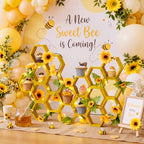 Gerrii 18 Pcs Mini Honeycomb Cupcake Stands, 4.7 x 4.1 x 1.4 Inch, Yellow - Image 4