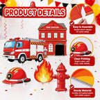 Firetruck Birthday Stand Up Decoration for Indoor Outdoor, 5PCS - Image 6