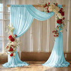 Pack of 2 Wedding Arch Drape Panel Fabric 30" x 50ft - Teal by MDS