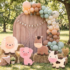 Honoson 4 Pcs Large 24" x 32" Farm Animal Cardboard Cutouts Party Decor - Image 5