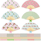 Roowest 36 Pcs Strawberry Party Favors, Folding Paper Hand Fans Bulk by Roowest
