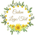 Personalized Custom Stickers Labels for Wedding Favors Birthday, Business Logo Customized Sticker.Waterproof, Fade & Heat Resistant and Cold Resistant. Pack of 100 to 1000. (Wreath 20, 4 Inch) by clylife