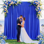 10x10FT Backdrop Curtains with Rod Pockets - Wrinkle Free Photo Stage Backdrop 2 Panels Curtains Drapes for Photography Wedding Party Baby Shower Decorations (Royal Blue) - Image 7