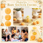 50 Sets Fall Pumpkin Soap Favors Wedding Baby Shower Guest, Yellow - Image 6
