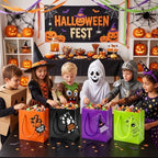 Sherr 100 Pcs Halloween Mini Gift Bags Bulk, 4 x 2.75 x 4.5 in Paper Bag - Image 2