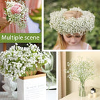 50 Pcs Baby Breath Artificial Flowers, Fake Babys Breath Gypsophila Flowers Bulk, Realistic Artificial Flowers Bouquet Flores Artificiales para Decoracion for Wedding Party Home Decoration - Image 6