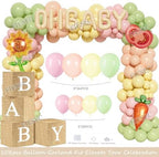 Locally Grown Baby Shower Decorations – 129 Pcs Locally Grown Baby Shower Themed Party Supplies with Backdrop, Balloon Garland, Balloon Boxes, Banner, Cake Topper, Sash, Badges - Image 3