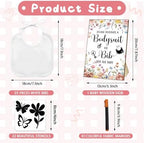 Newwiee 55 Pcs White Baby Bibs DIY Bib Decorating Design - Image 2