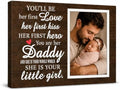 TWING Personalized New Dad and Baby Photo Canvas Wall Decor, 20 X 16 in by TwingRepublic