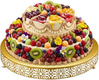 Wenqik 20 Inch Cake Stand Round Metal Cupcake by Wenqik