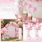 6 Sets Pink Silly Goose Birthday Decoration 15.7 Inch Soft Silly Goose Table Centerpiece Stuffed Animals with Balloon Boxes Hat Geese Plushies Table Decor for Birthday Party Favors - Image 5