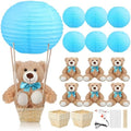 Sosation 6 Sets Hot Air Balloon with Bear Stick Glue Gun, Blue by Sosation