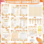 476 Pcs Little Pumpkin Baby Shower Games, 9 Style Baby Shower Activities - Image 3