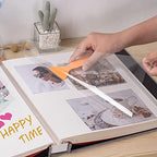 Super Large Photo Album Self Adhesive Scrapbook Album for 4×6 5×7 8×10 10×12 or Bigger Pictures DIY Magnetic Linen Cover DIY Photo Album 80Sheets/160Pages (Grey) - Image 3