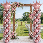 Adjustable Balloon Arch Stand Kit with Sturdy Hexagon Base - Image 6
