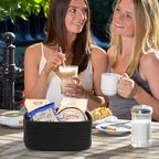 XUANGUO Small Woven Storage Baskets for Shelves, 13" x 9" x 5", Black - Image 6