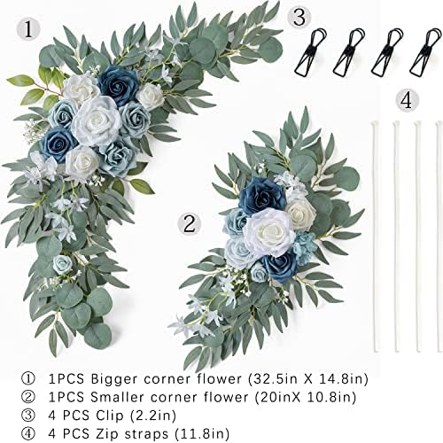 ponatia Artificial Wedding Arch Flowers Set of 2 - Image 4
