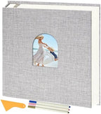 Vienrose Self Adhesive Photo Album Arch Window Scrapbook 120 Pages Gray by Vienrose