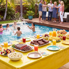 12 Pack Woodland Round Plastic Tablecloth (Hawaiian-Rectangle) - Image 7