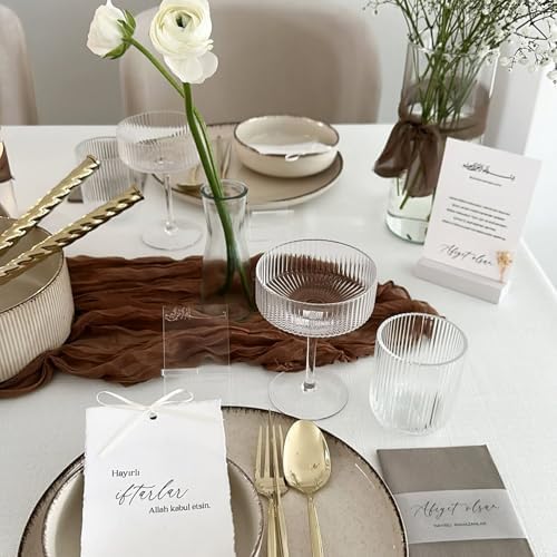 6 Pack Brown Cheesecloth Table Runner 10Ft 23 x 120 Inch - Image 7